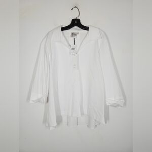 NWT FINLEY Elegant White Women's Top, Size 2X